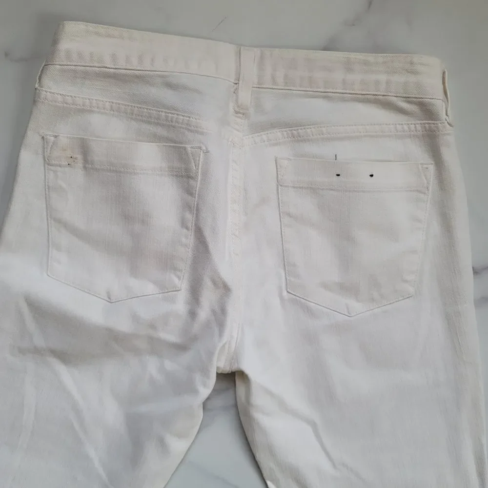 J.Crew Matchstick brilliant white jeans skinny